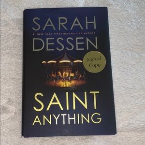 SIGNED Sarah Dessen Saint Anything Hard Cover